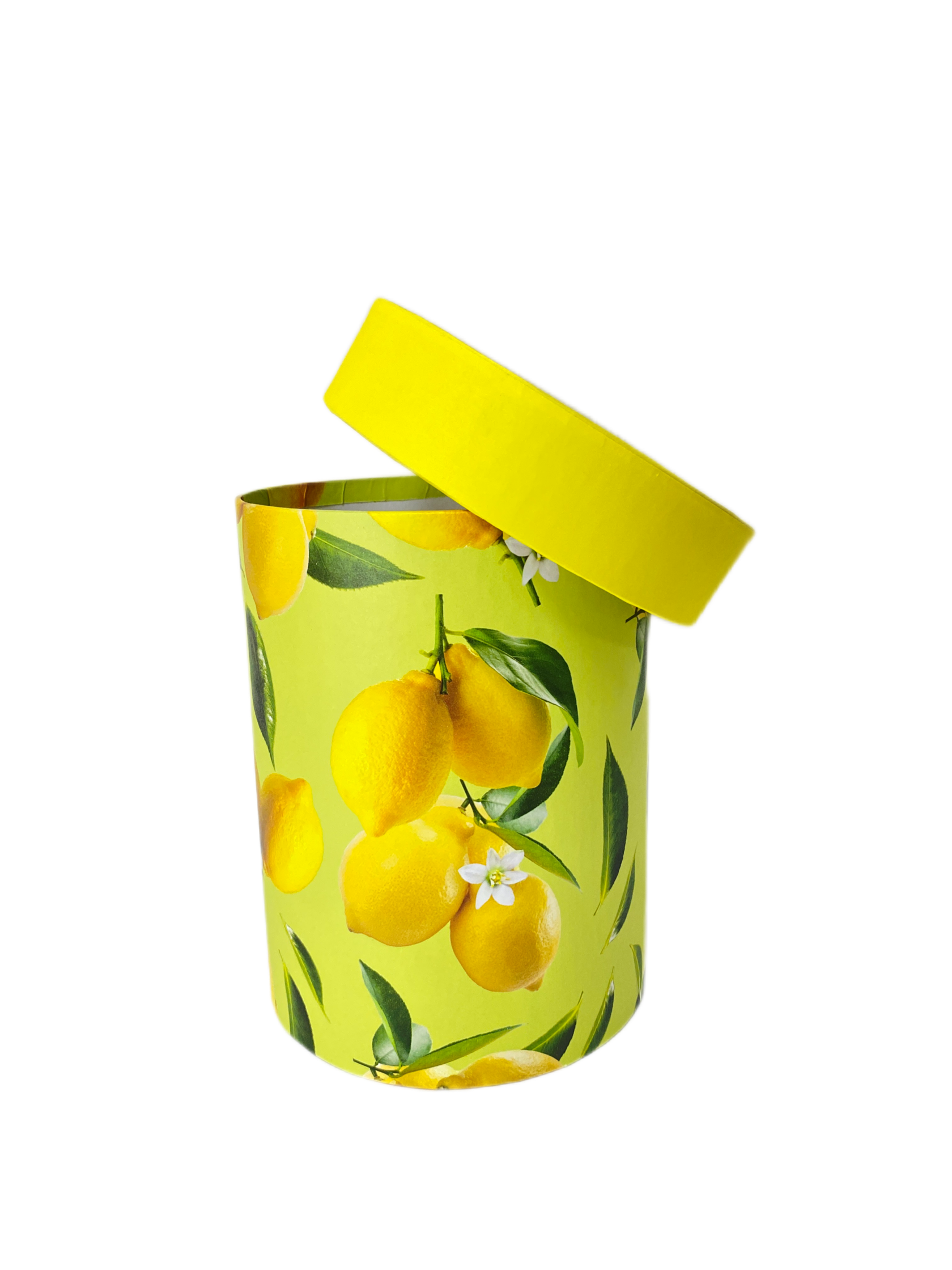 Шляпная коробка Дизайн "Лимонное"